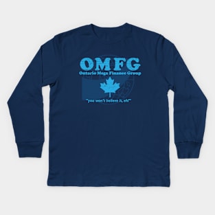 OMFG - Ontario Mega Finance Group (Worn) [Rx-tp] Kids Long Sleeve T-Shirt